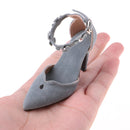 1/3 BJD Smart Doll Suede Shoes for Ball Jointed Doll LUTS Dollfie Lolita Ankle Belt High Heels with Flowers