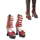 Elegant PU Leather Roman Shoes High Heels for 1/3 BJD DOD MSD SD Dollife Dolls Clothing Accessories