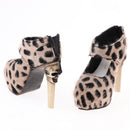 1/3 Doll Leopard High Heels For SD16 Girl Dolls Accessories Doll High Heels -Khaki Color