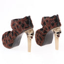 1/3 Doll Leopard High Heels For SD16 Girl Dolls Accessories Doll High Heels -Coffee Color