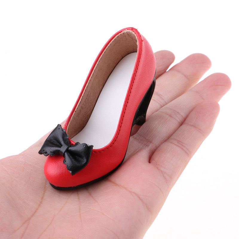1/3 Doll High Heels Shoes Sandals W. Bowknot For BJD SD16 Dolls Clothes Red