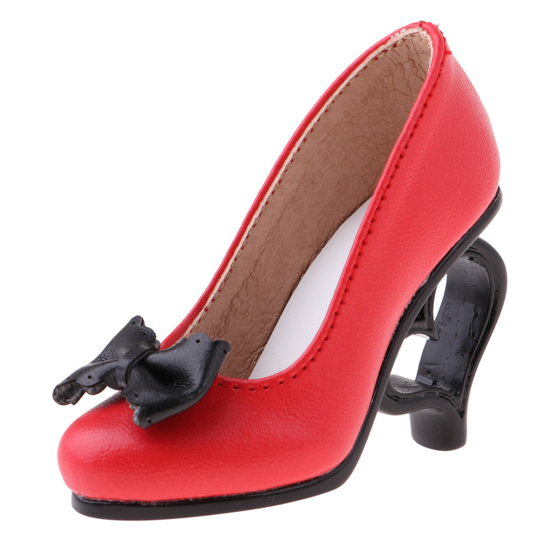 1/3 Doll High Heels Shoes Sandals W. Bowknot For BJD SD16 Dolls Clothes Red