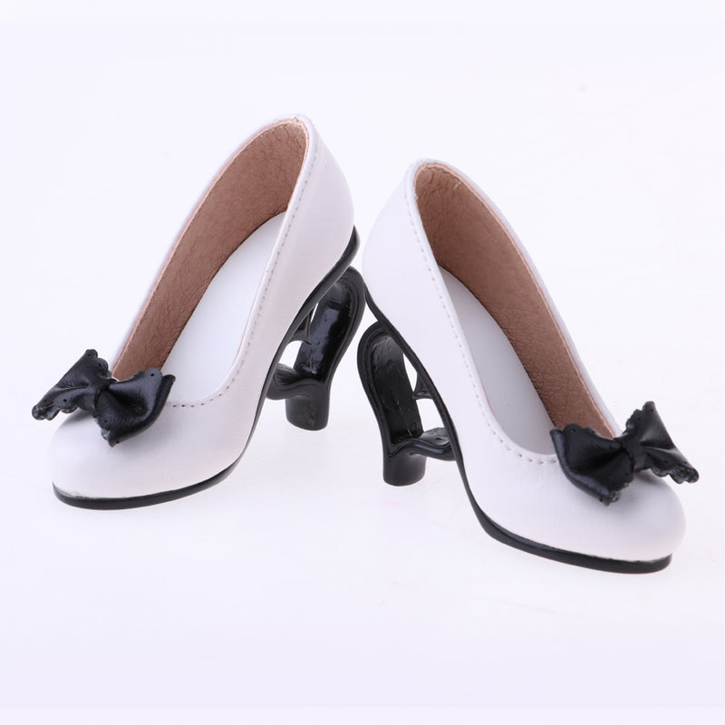 1/3 Doll High Heels Shoes Sandals W. Bowknot For BJD SD16 Doll Clothes White
