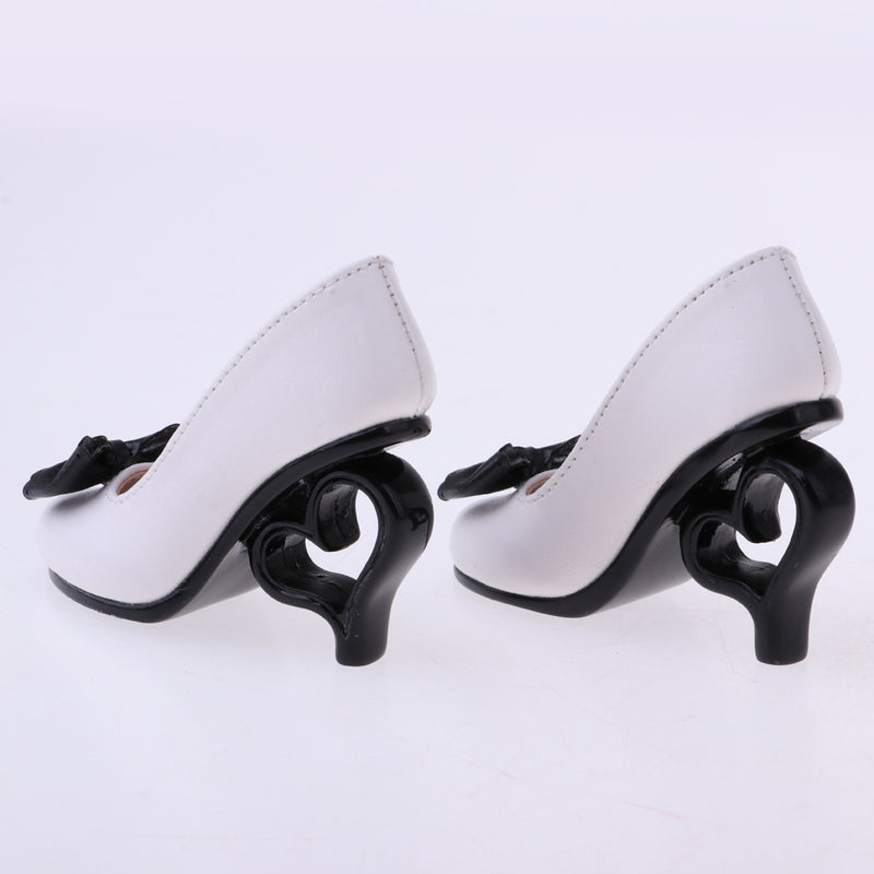 1/3 Doll High Heels Shoes Sandals W. Bowknot For BJD SD16 Doll Clothes White