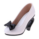 1/3 Doll High Heels Shoes Sandals W. Bowknot For BJD SD16 Doll Clothes White