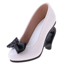1/3 Doll High Heels Shoes Sandals W. Bowknot For BJD SD16 Doll Clothes White