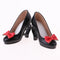 1/3 Doll High Heels Shoes Sandals W. Bowknot For BJD SD16 Doll Clothes Black