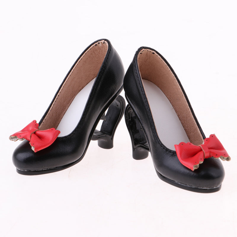 1/3 Doll High Heels Shoes Sandals W. Bowknot For BJD SD16 Doll Clothes Black