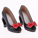 1/3 Doll High Heels Shoes Sandals W. Bowknot For BJD SD16 Doll Clothes Black