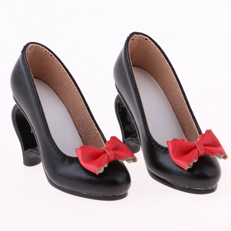1/3 Doll High Heels Shoes Sandals W. Bowknot For BJD SD16 Doll Clothes Black