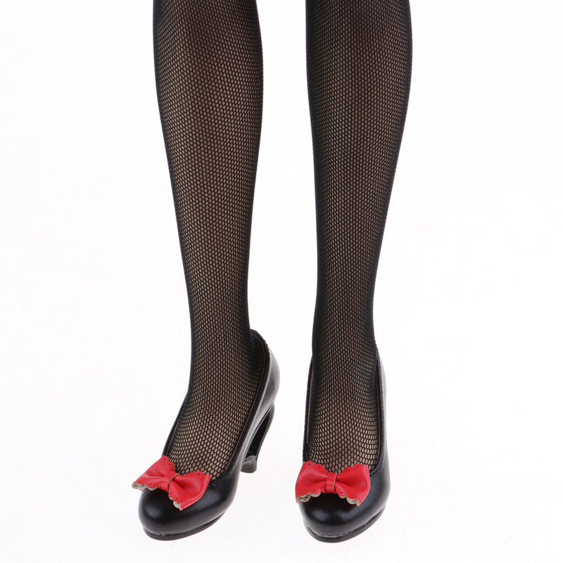 1/3 Doll High Heels Shoes Sandals W. Bowknot For BJD SD16 Doll Clothes Black