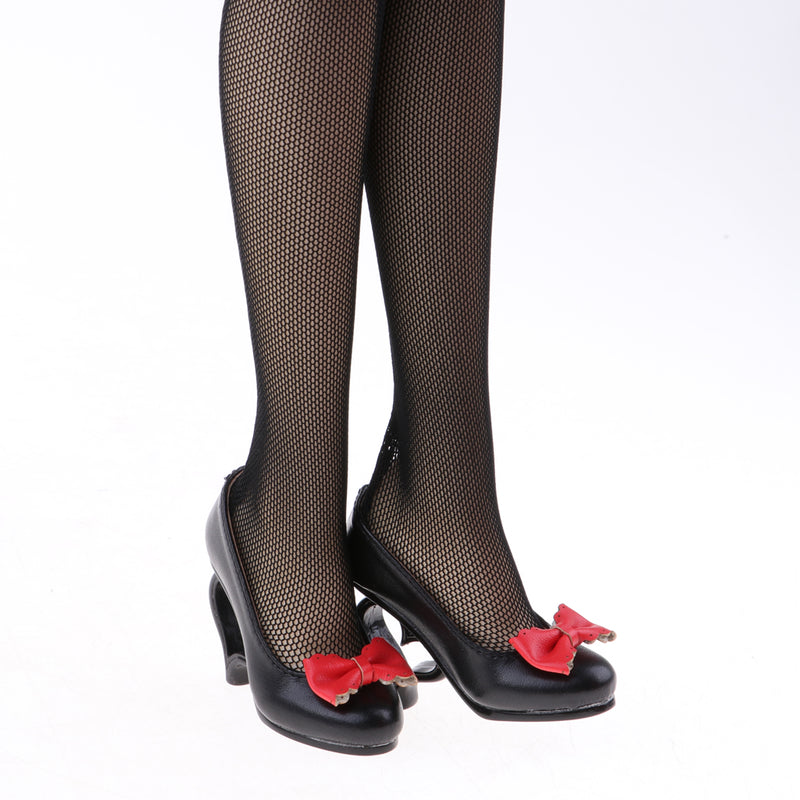1/3 Doll High Heels Shoes Sandals W. Bowknot For BJD SD16 Doll Clothes Black