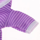 Casual Purple Stripe Bathrobe Clothes For Mellchan Baby Doll 9-11inch Girl Doll Hooded Jacket Coat