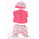 Lovely T-shirt Hat Pants Outfit for 25cm Mellchan Doll Baby Girl Dolls Clothing Accessory