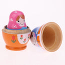Handmade Girls Russian Babushka Matryoshka Nesting Dolls Kit 5 Pieces Kids Birthday Gift Christmas Ornaments