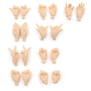 9 Pair Doll Joints Movable Hands For Blythe Doll DIY Body Parts White