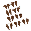 9 Pair Doll Joints Movable Hands For Blythe Doll DIY Body Parts Dark Tanned