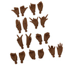 9 Pair Doll Joints Movable Hands For Blythe Doll DIY Body Parts Dark Tanned