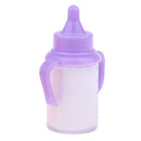 Reborn Infant Doll Magic Feeding Bottles Baby Doll Supplies Nursing Accessories Liquid Disappearing Milk Bottles With Two Handles