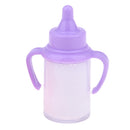 Reborn Infant Doll Magic Feeding Bottles Baby Doll Supplies Nursing Accessories Liquid Disappearing Milk Bottles With Two Handles