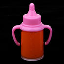 Reborn Infant Doll Magic Feeding Bottles Baby Doll Supplies Nursing Accessories Liquid Disappearing Juice Bottles With Two Handles