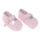 1/3 BJD Girl Dolls Princess Shoes - PU Leather Belt Casual Flats - for LUTS for DOD for Lolita Dolls Party Clothing Accessory Pink