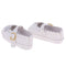 1/3 BJD Girl Dolls Princess Shoes - PU Leather Belt Casual Flats - for LUTS for DOD for Lolita Dolls Party Clothing Accessory White