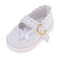 1/3 BJD Girl Dolls Princess Shoes - PU Leather Belt Casual Flats - for LUTS for DOD for Lolita Dolls Party Clothing Accessory White
