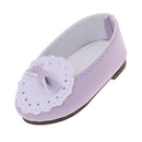 Adorable 1/3 BJD Princess Shoes Casual Leather Flats With Bowknot For Dollfie Sharon Fashion Girl Doll Party Accessories Purple