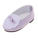 Adorable 1/3 BJD Princess Shoes Casual Leather Flats With Bowknot For Dollfie Sharon Fashion Girl Doll Party Accessories Purple