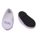 Adorable 1/3 BJD Princess Shoes Casual Leather Flats With Bowknot For Dollfie Sharon Fashion Girl Doll Party Accessories Purple