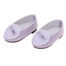 Adorable 1/3 BJD Princess Shoes Casual Leather Flats With Bowknot For Dollfie Sharon Fashion Girl Doll Party Accessories Purple