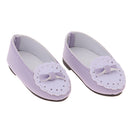 Adorable 1/3 BJD Princess Shoes Casual Leather Flats With Bowknot For Dollfie Sharon Fashion Girl Doll Party Accessories Purple