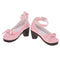 1/3 BJD Girl Dolls Princess Shoes - PU Leather Block High Heels - for LUTS for DOD for Lolita Dolls Party Clothing Accessory Pink