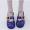 1/3 BJD Girl Dolls Shoes - PU Leather Sequin High Heels - for LUTS for DOD for Lolita Dolls Party Clothing Accessory Navy Blue