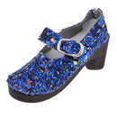 1/3 BJD Girl Dolls Shoes - PU Leather Sequin High Heels - for LUTS for DOD for Lolita Dolls Party Clothing Accessory Navy Blue