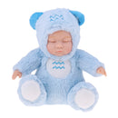 Cute 25cm Dolls 12 Constellation Sleeping Baby Doll Vinyl Face - Aquarius