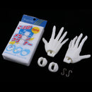 ID72 Jointed Hands 1/3 FD BJD unisex hands for Super Dollfie FECT Doll White Skin Tone