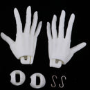 ID72 Jointed Hands 1/3 FD BJD unisex hands for Super Dollfie FECT Doll White Skin Tone