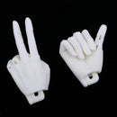 ID72 Jointed Hands 1/3 FD BJD unisex hands for Super Dollfie FECT Doll White Skin Tone