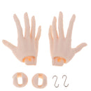 1/3 Ball Jointed Hands Pink Skin Flexible 15 Joints for LUTS Uncle SSDF DOD ID72 Doll Custom Accessories
