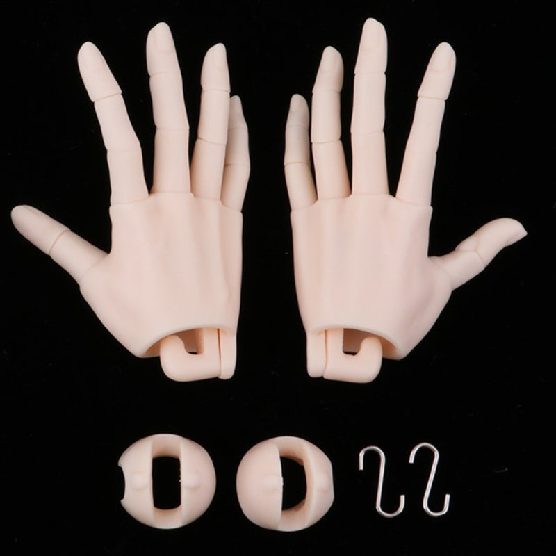 1/3 Ball Jointed Hands Pink Skin Flexible 15 Joints for LUTS Uncle SSDF DOD ID72 Doll Custom Accessories