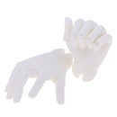 1/4 Doll Hand Model Toy Lifelike Resin Doll Jointed Hand Toy Gift for Christmas Halloween Gift Toy Party Decor, White Skin