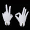 1/4 Doll Hand Model Toy Lifelike Resin Doll Jointed Hand Toy Gift for Christmas Halloween Gift Toy Party Decor, White Skin