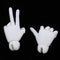 1/4 Doll Hand Model Toy Lifelike Resin Doll Jointed Hand Toy Gift for Christmas Halloween Gift Toy Party Decor, White Skin