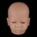 Real Soft Vinyl 18inch Reborn Awake Baby Doll Newborn Unpainted Head Sculpt Kit DIY Accs