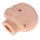 Real Soft Vinyl 20inch Reborn Awake Baby Doll Newborn Unpainted Head Sculpt Kit DIY Accs
