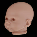 Real Soft Vinyl 20inch Reborn Awake Baby Doll Newborn Unpainted Head Sculpt Kit DIY Accs