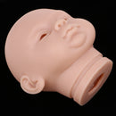 Lifelike 18inch Reborn Doll Accessory Vinyl Head Sculpt Awake Baby Doll Kits DIY Making Supplies