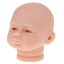 Lifelike 18inch Reborn Doll Accessory Vinyl Head Sculpt Awake Baby Doll Kits DIY Making Supplies